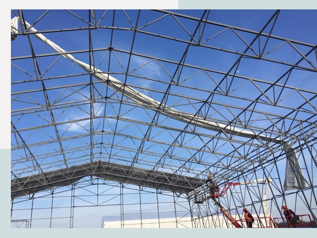 Шатровые ангары от 623 руб. в Советской Гавани и Хабаровском крае