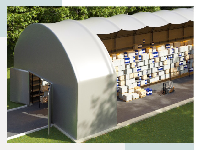 Тентовые ангары в Советской Гавани