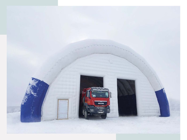 Мобильные ангары в Советской Гавани