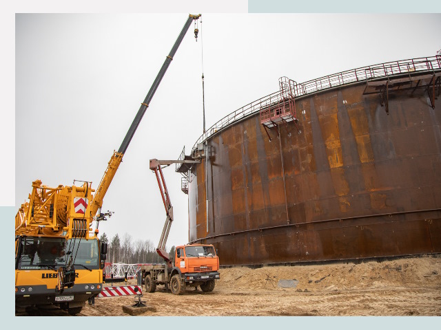 Монтаж резервуаров в Советской Гавани от 623 руб. за м³