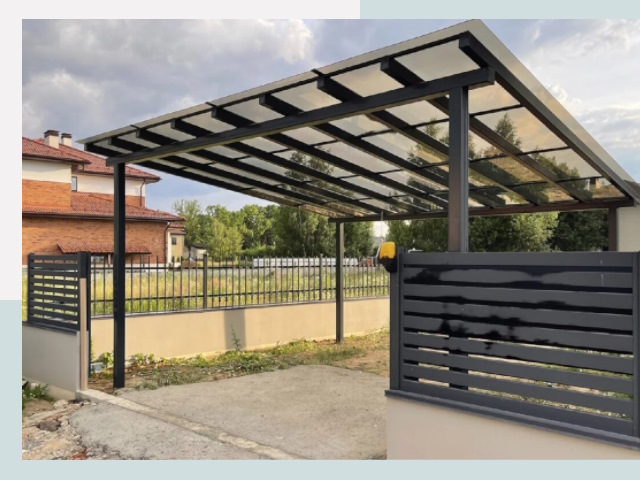 Металлические навесы в Советская Гавань от 623 руб. за м²