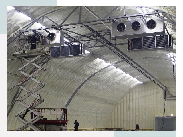 Оснащение ангаров в Советской Гавани