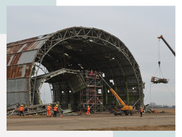 Демонтаж ангаров в Советской Гавани